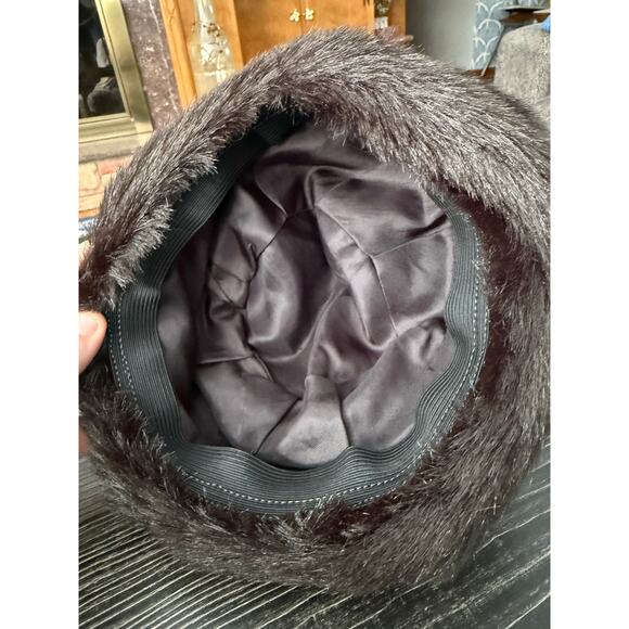 Vintage Non-Brand Mink Berret Sz. S-M